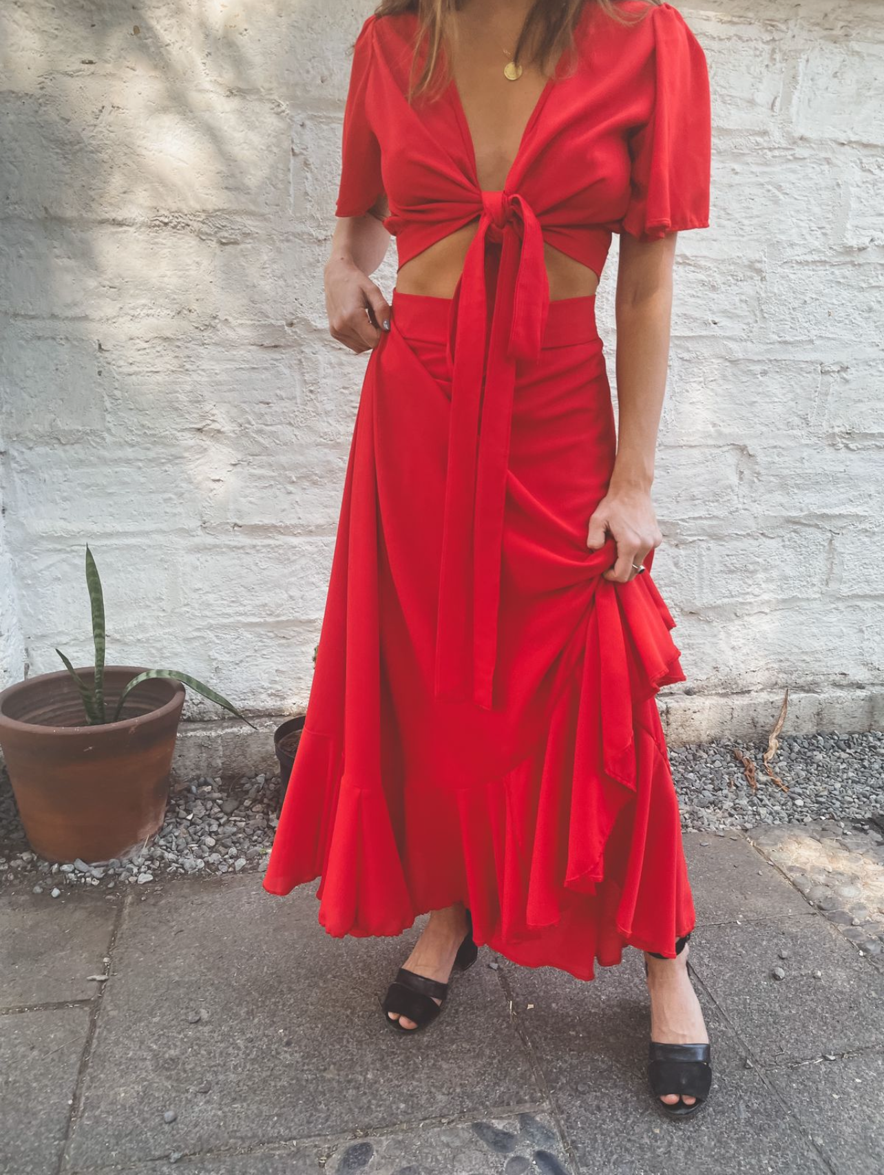 Falda Lola roja