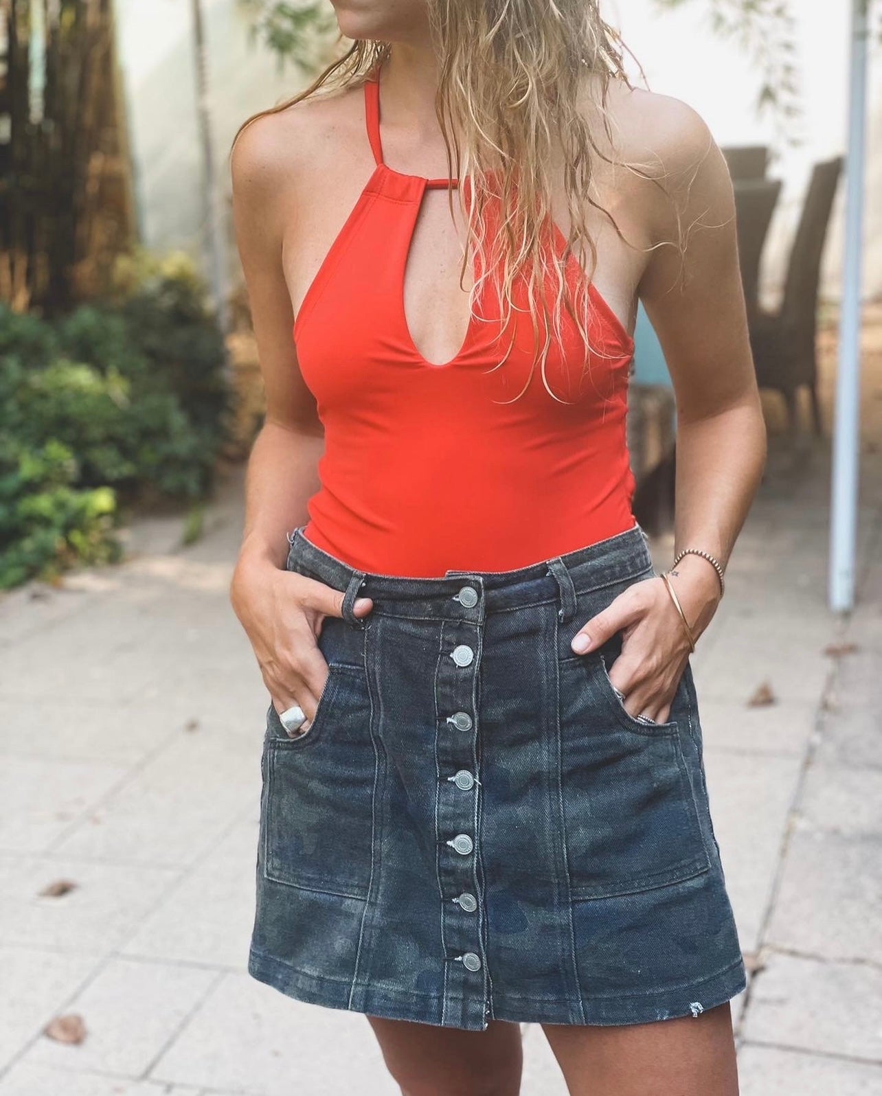 Body/Traje de baño Rumi rojo