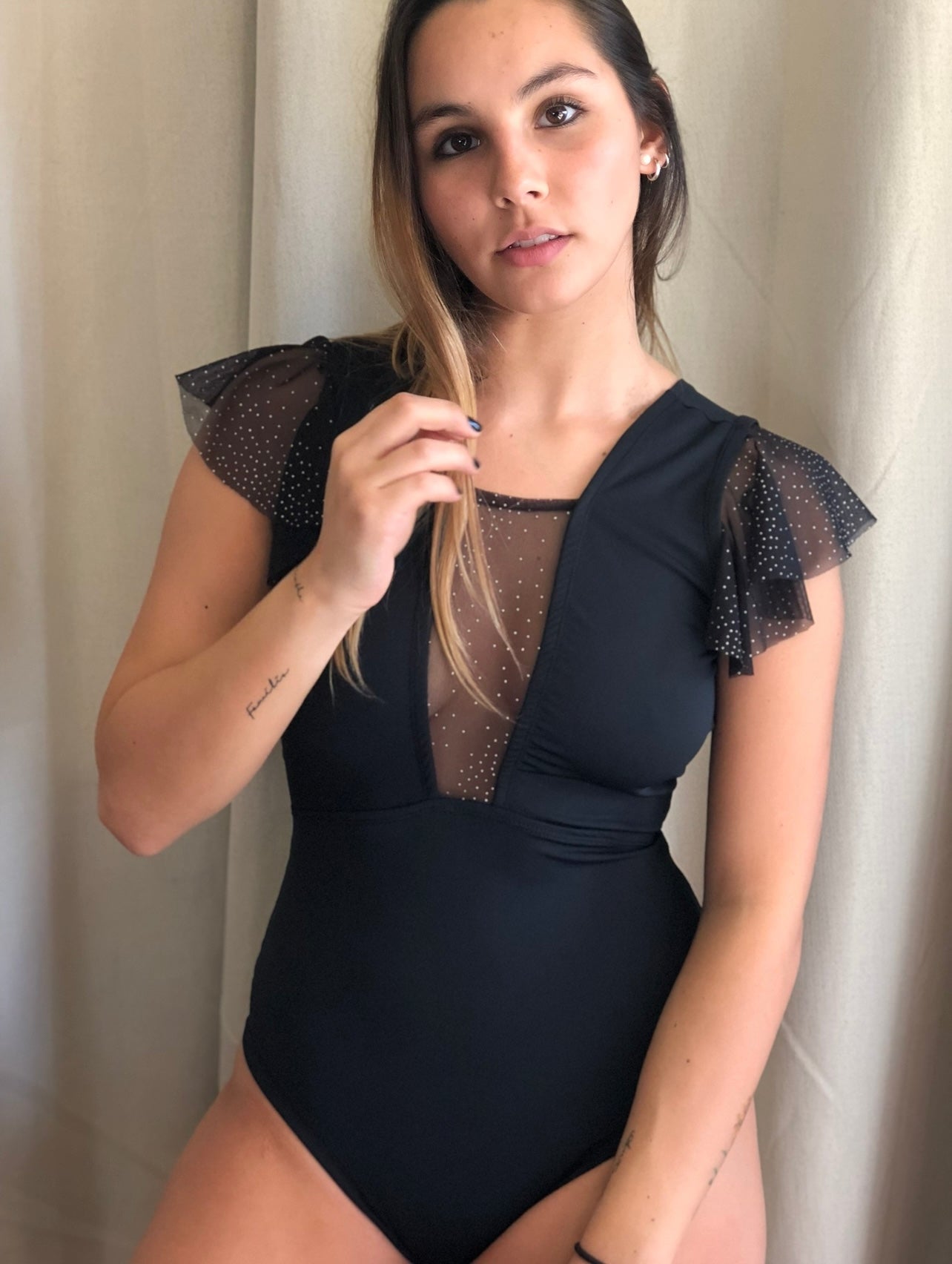 Body/Traje de baño Tara negro