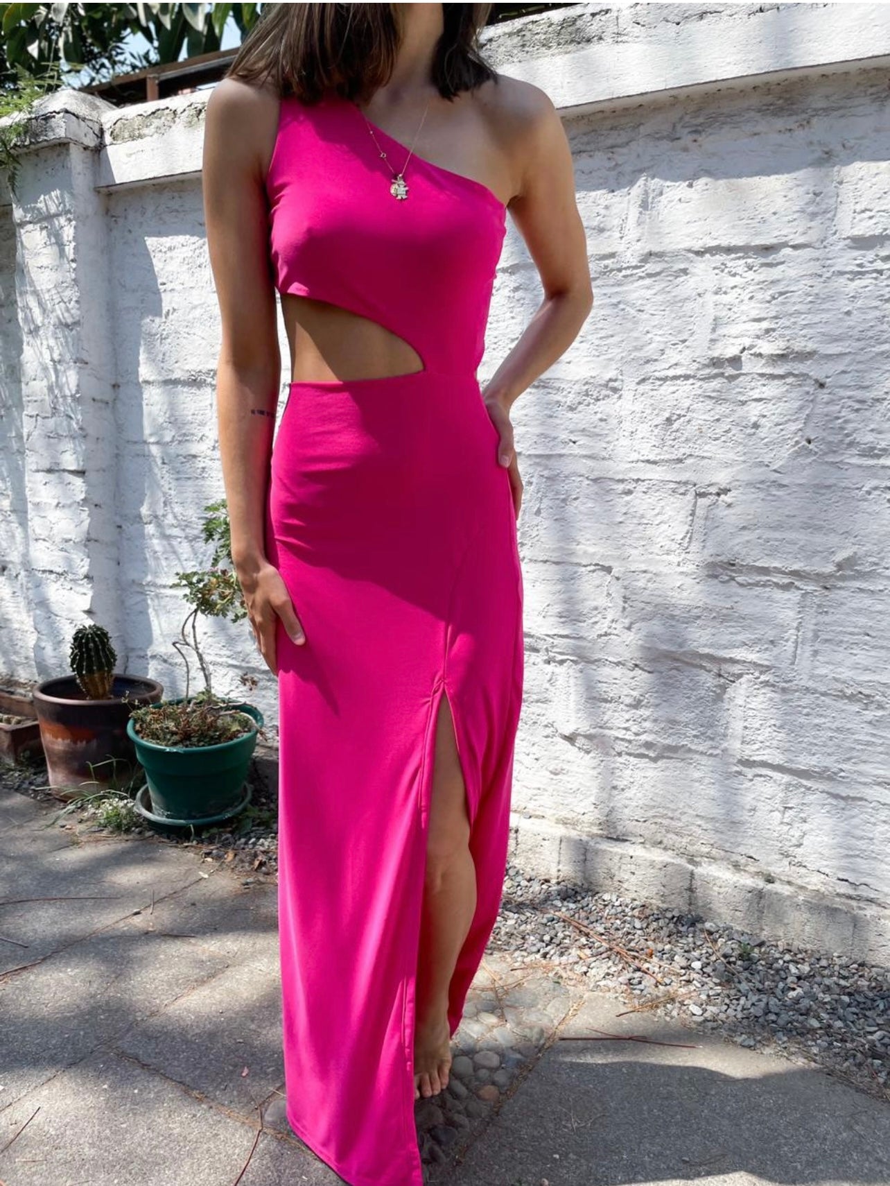 Vestido Ama fucsia